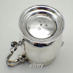 George II Hot Water Jug Milk Pitcher Fuller White Sterling Silver London 1749