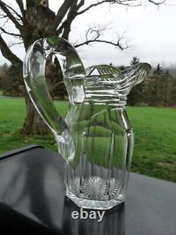 Georgian Anglo-Irish circa 1800's cut glass Water Jug Pitcher / Wine Pitcher