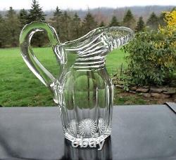 Georgian Anglo-Irish circa 1800's cut glass Water Jug Pitcher / Wine Pitcher