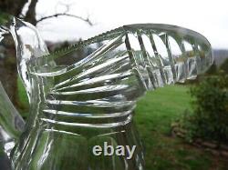 Georgian Anglo-Irish circa 1800's cut glass Water Jug Pitcher / Wine Pitcher