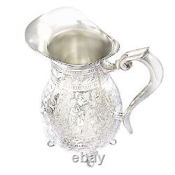 German Silver Antique Design Water Pitcher/Jug