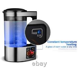 Glass Alkaline Lonizer Hydrogen Water Maker Generator Pitcher Kettle Jug 2000ML