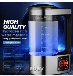 Glass Alkaline Lonizer Hydrogen Water Maker Generator Pitcher Kettle Jug 2000ML