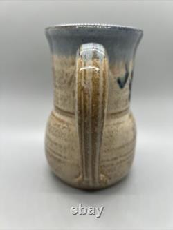 Glaze Stoneware Pitcher Jug Ceramic Studio Pottery Drip 5.75 703 Slip Handle