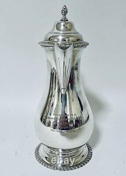 Good Quality Antique Solid Sterling Silver Hot Water Pot / Jug for Tea 1921