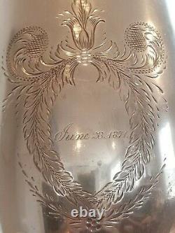 Gorgeous Rogers Smith/Jas Stimpson Patented Silverplate Insulated Water Pitcher