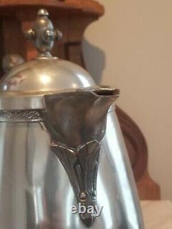 Gorgeous Rogers Smith/Jas Stimpson Patented Silverplate Insulated Water Pitcher