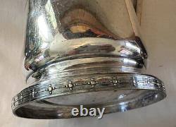 Gorham Aesthetic Movement Silver Plated Ice Water Pitcher Bear Finial