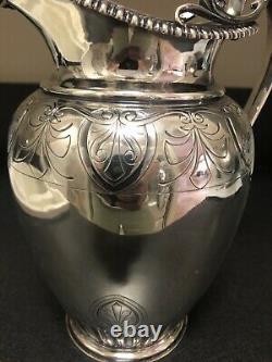 Gorham Coin Silver Water Pitcher Excellent