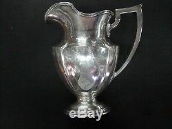 Gorham / Plymouth A2788 3-5/8 Water Pitcher Sterling Silver Beautiful Engravings