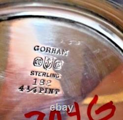 Gorham Sterling 9 Antique Water Pitcher 4 1/4 Pints 704 Grams No Dents Or Dings