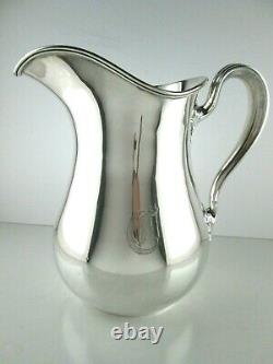 Gorham Sterling Silver Water Pitcher 8.25 Pint, 10 3/8