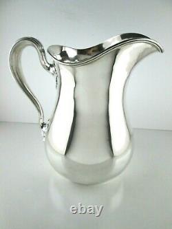 Gorham Sterling Silver Water Pitcher 8.25 Pint, 10 3/8