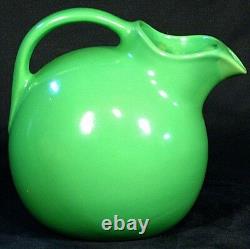 Green Unsigned Ball Pitcher Water Jug with Ice Lip 633 style Hall Vintage