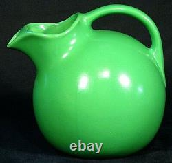 Green Unsigned Ball Pitcher Water Jug with Ice Lip 633 style Hall Vintage