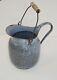 Grey Speckled Enamelware Pitcher Milk Water W Handle Granitewear Rare & Large