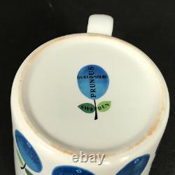 Gustavsberg Prunus pitcher, blue plum juice jug, water pitcher