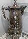 Hall Elton Co. Silver Plate Insulated Tilting Water Coffee Pitcher Ornate 21