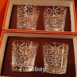 HERMES Crystal Water Jug / Pitcher And 4 Double Old Fashioned Tumblers