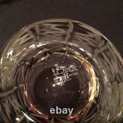 HERMES Crystal Water Jug / Pitcher And 4 Double Old Fashioned Tumblers