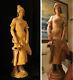 Huge Sculpture Terracotta Antique Figurine Girl Water Jug French Guillot 19c