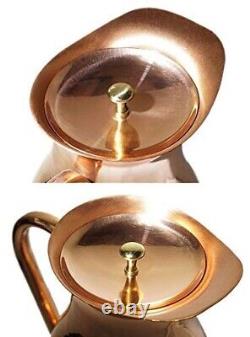 Hammered Design Copper Jug Pitcher Drinkware & Serve-ware Water Jug (2 Liter)
