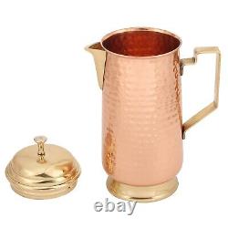 Hammered Pitcher for Serving Storage Water, Capacity 2 LTR Copper Water Jug T