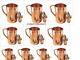 Handicraft Pure Copper Jug Water Pitcher Water Storage Smooth Finished 1500 Ml