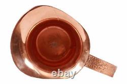 Handmade Designer Serving Water Pure Copper 1 Jug 1300 ML with 6 Glass 350 ML