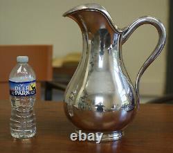 Hermès Water Pitcher Jug Silver Plated XL Vintage & Rare Made in France