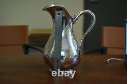 Hermès Water Pitcher Jug Silver Plated XL Vintage & Rare Made in France