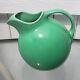 Homer Laughlin Harlequin Light Green Ball Jug / Water Pitcher With Ice Lip