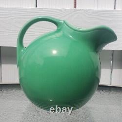 Homer Laughlin Harlequin Light Green Ball Jug / Water Pitcher with Ice Lip