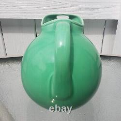 Homer Laughlin Harlequin Light Green Ball Jug / Water Pitcher with Ice Lip