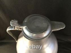 Huge Antique Pewter Water Wine Ale Beer Pitcher Or Jug Or Flagon