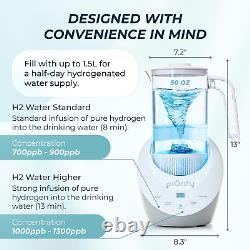 Hydrogen Water Pitcher Rich Hydrogen Water Generator Electrolysis Jug BPA Free