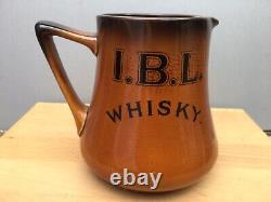 IBL Whisky Isleworth Ales & Stout Water Pub Jug HCW 1920-30s VERY RARE