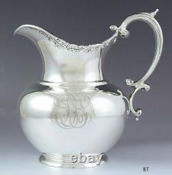 Impressive Antique c1900 Starr Sterling Silver Water Pitcher 96oz/2.8L