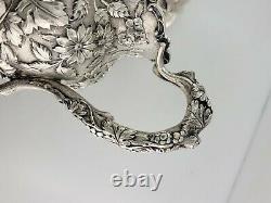 Incredible Sterling A. G. SCHULTZ & CO Water Pitcher REPOUSSE chased florals