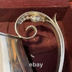 International LA PAGLIA Sterling Silver WATER PITCHER, with Wooden Case