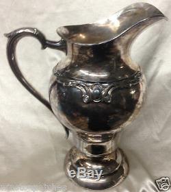 International Silver Wilcox Rochelle Water Pitcher 56 Oz Silverplate Hollowware