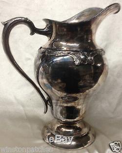 International Silver Wilcox Rochelle Water Pitcher 56 Oz Silverplate Hollowware