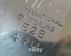 International Sterling Silver Water Pitcher #E28 4 Pint (#1289)