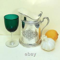 Italian SOLID SILVER Glass Lined Thermos Water Jug Pitcher. 800 Purity 6 1 of 3