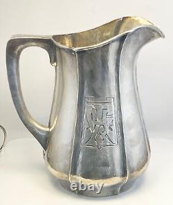 Julius Olaf Randahl JOR Hyman & Co. Hand Wrought Sterling Silver Water Pitcher