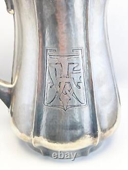 Julius Olaf Randahl JOR Hyman & Co. Hand Wrought Sterling Silver Water Pitcher