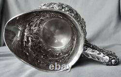 Kirk Repousse Sterling Silver Water Pitcher 28.3 Oz 8 1/2 Hand Wrought