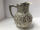 Kirk Repousse Sterling Silver Water Pitcher. 27 Troy Ounces. 1880-1890