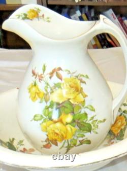 Knowles 6 Piece Bathroom Toilet Set Wash Basin Water Pitcher Chamber Pot Jugs