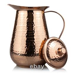 Kosdeg Copper Pitcher With Lid 68 Oz Drink More Water, Lower Your Sugar